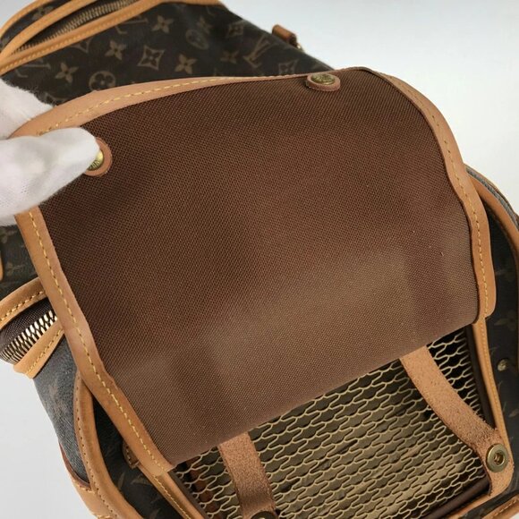 Authentic Louis Vuitton Sac Chien 40 Dog Carrier Monogram Pet Travel Bag Purse - Picture 12 of 16